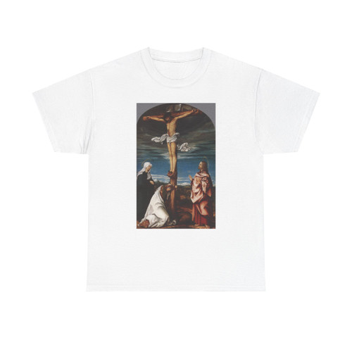 BURGKMAIR, Hans - Crucifix with Mary, Mary Magdalen and St John the Evangelist (Artwork) T-Shirt