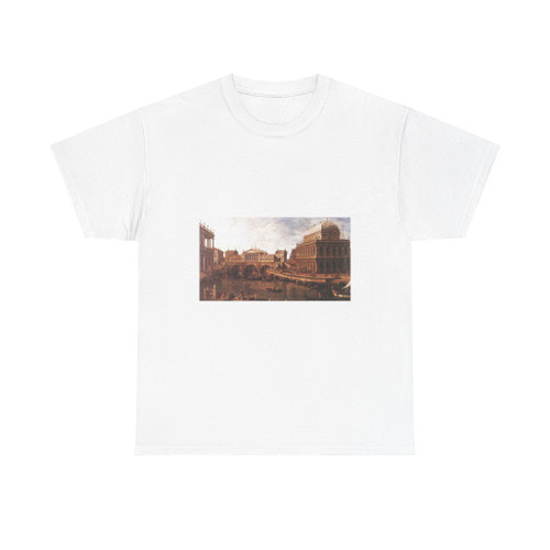 CANALETTO - A Palladian Design for the Rialto Bridge, with Buildings at Vicenza (Artwork) T-Shirt
