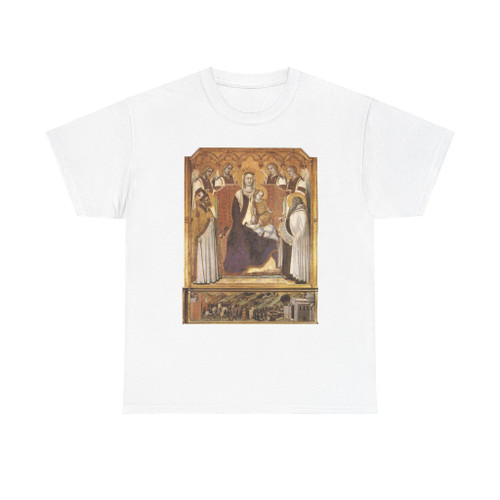 LORENZETTI, Pietro - Madonna with Angels Between St Nicholas And Prophet Elisha 2 (Artwork) T-Shirt