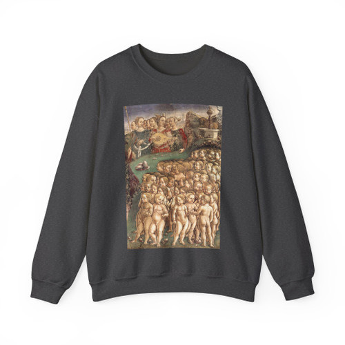 COSSA, Francesco del - Schifanoia -April and May- Triumph of Apollo (detail)2 (Artwork) Crewneck Sweatshirt
