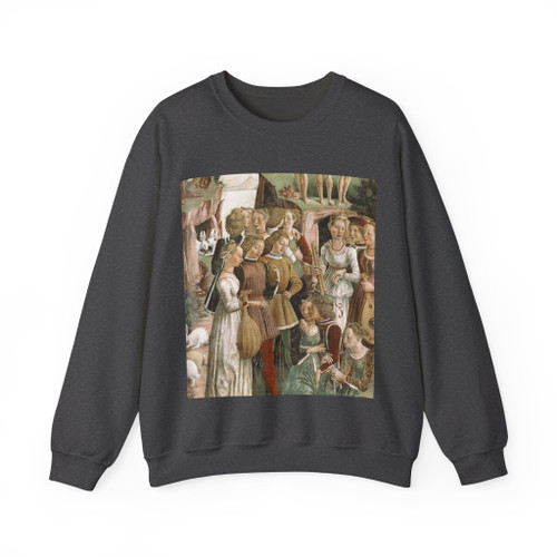 COSSA, Francesco del - Schifanoia -April and May- Triumph of Venus (detail)5 (Artwork) Crewneck Sweatshirt