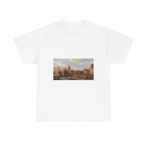 CANALETTO - View of the Grand Canal and Santa Maria Della Salute with Boats and Figures (Artwork) T-Shirt