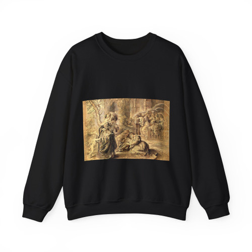 RUBENS, Peter Paul - The Garden of Love, detail (Artwork) Crewneck Sweatshirt