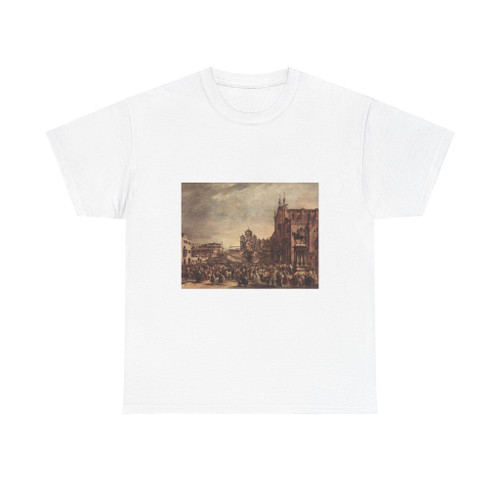 GUARDI, Francesco - Pope Pius VI Blessing the People on Campo Santi Giovanni e Paolo (Artwork) T-Shirt