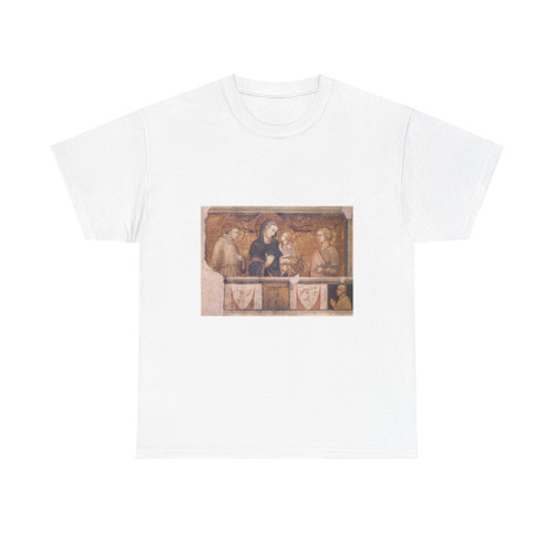 LORENZETTI, Pietro - Madonna With St Francis and St John the Evangelist (Artwork) T-Shirt
