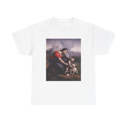 CESARE da Sesto - Madonna and Child with the Lamb of God (Artwork) T-Shirt