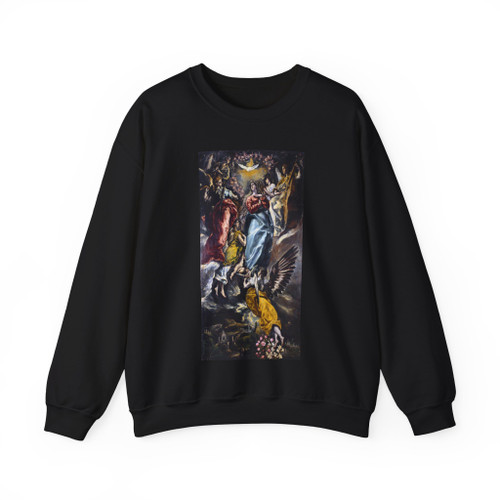 GRECO, El -1608-13-Oballe The Virgin of the Immaculate Conception (Artwork) Crewneck Sweatshirt