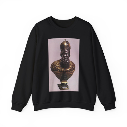 BERNINI, Gian Lorenzo - 1660 - Herm of St Stephen, King of Hungary (Artwork) Crewneck Sweatshirt