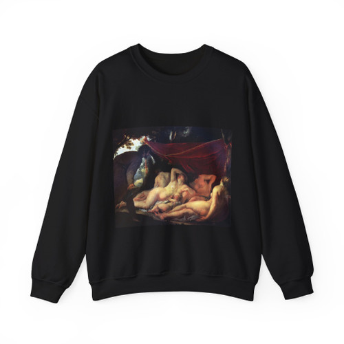 BLANCHARD, Jacques - Venus and the Three Graces Surprised by a Mortal (Artwork) Crewneck Sweatshirt