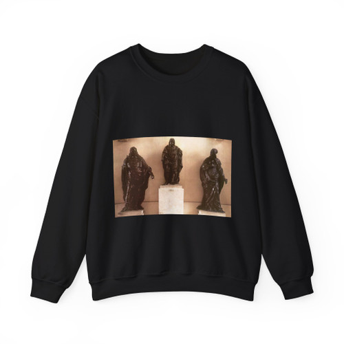 GUILLAIN, Simon - Louis XIV between Louis XIII and Anne of Austria (Artwork) Crewneck Sweatshirt