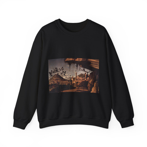 BELLINI, Giovanni - 1480-89 - St Jerome Reading in the Countryside (detail) (Artwork) Crewneck Sweatshirt