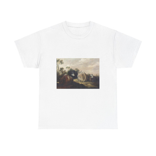 HONDECOETER, Gillis Claesz. d' - Cattle Resting in a Dune Landscape (Artwork) T-Shirt
