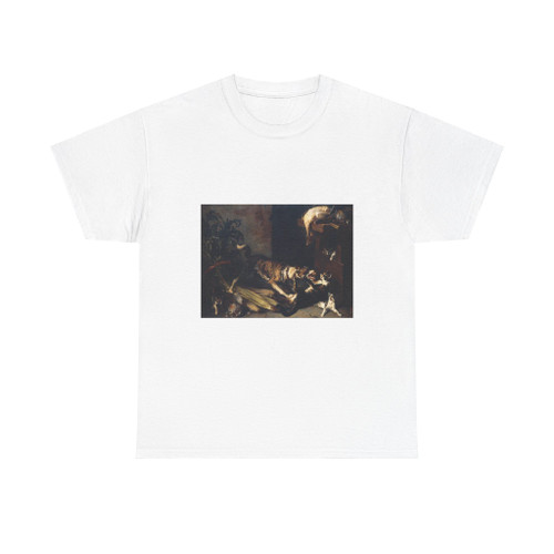 DESPORTES, Alexandre-Francois - A Dog and a Cat Fighting in a Kitchen Interior (Artwork) T-Shirt