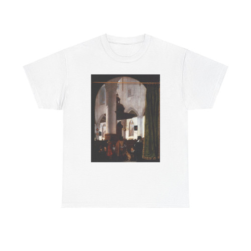 WITTE, Emanuel de - A Sermon in the Oude Kerk, Delft (Artwork) T-Shirt