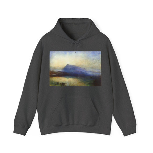 TURNER, Joseph Mallord William - The Blue Rigi Lake of Lucerne Sunrise (Artwork) Hoodie