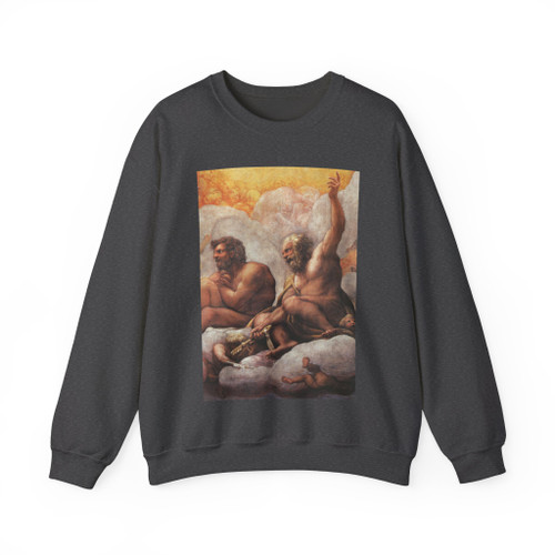 CORREGGIO - The Apostles Peter and Paul, detail of cupola fresco (Artwork) Crewneck Sweatshirt