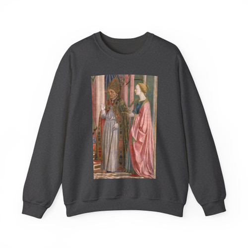 DOMENICO Veneziano - The Madonna and Child with Saints (detail)3 (Artwork) Crewneck Sweatshirt