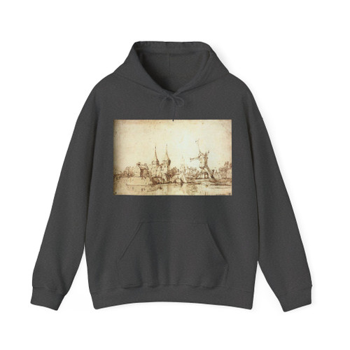 VELDE, Jan van de, II - The Oostpoort (East Gate) at Delft (Artwork) Hoodie