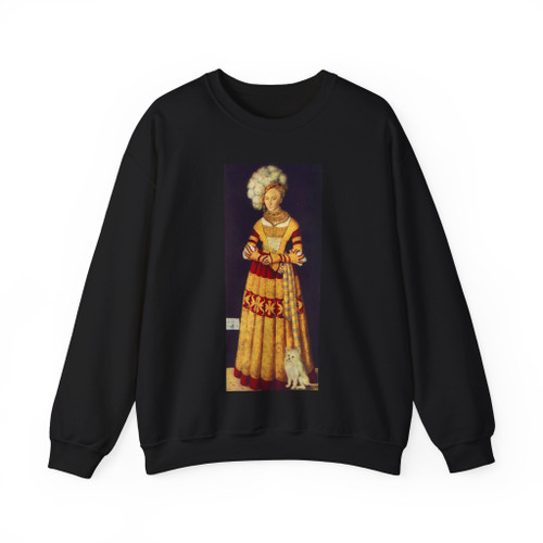 CRANACH, Lucas the Younger - Portrait of Johannes Cuspinian d1 (14) (Artwork) Crewneck Sweatshirt