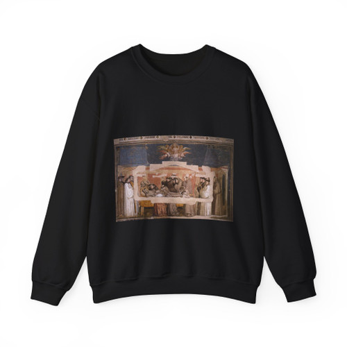 GIOTTO di Bondone - 4. Death and Ascension of St Francis (Artwork) Crewneck Sweatshirt