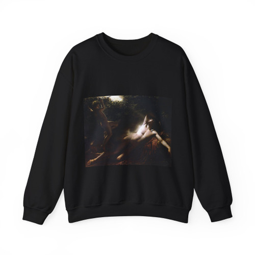 GIRODET de Roucy-Trioson, Anne-Louis - The Sleep of Endymion (Artwork) Crewneck Sweatshirt