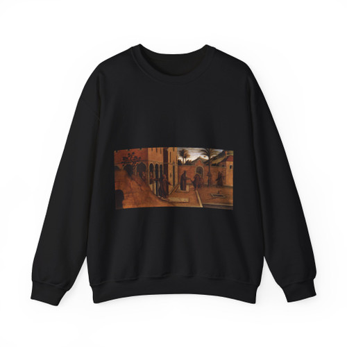 BASTIANI, Lazzaro - St Jerome Bringing the Lion to the Convent (Artwork) Crewneck Sweatshirt