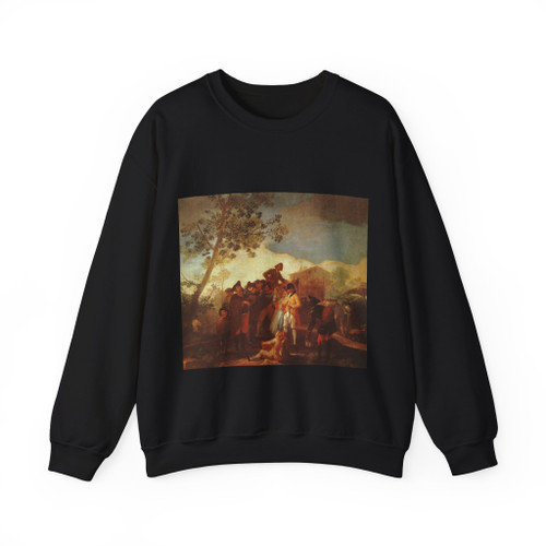 GOYA Y LUCIENTES, Francisco de - Blind Man Playing the Guitar (Artwork) Crewneck Sweatshirt