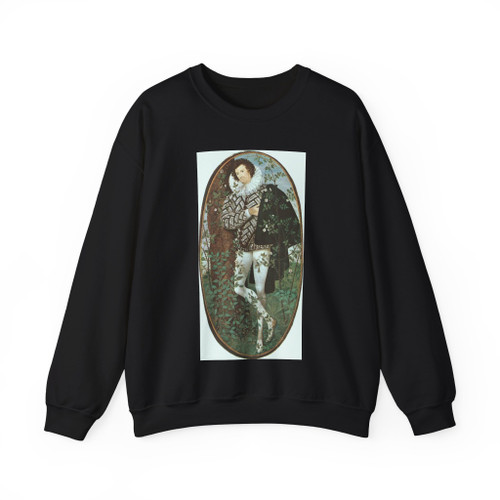HILLIARD, Nicholas - A Youth Leaning Against a Tree Among Roses (Artwork) Crewneck Sweatshirt