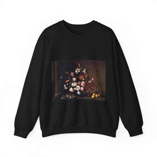 AST, Balthasar van der - Vase of Flowers by a Window (Artwork) Crewneck Sweatshirt