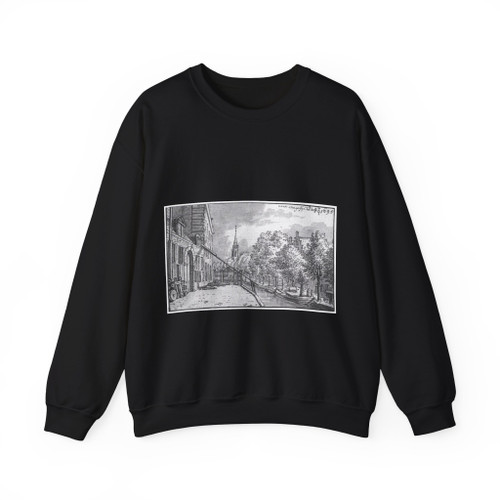 GRAVE, Josua de - The Armamentarium on De Geer Canal, Delft (Artwork) Crewneck Sweatshirt