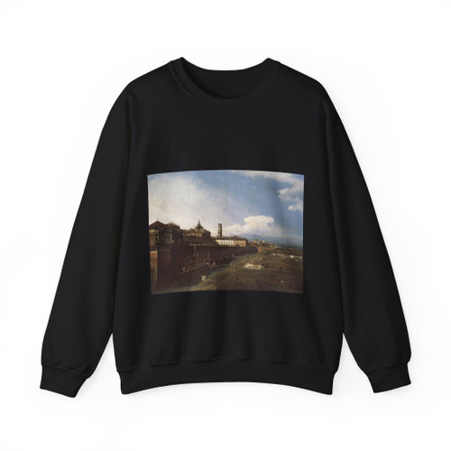 BELLOTTO, Bernardo - Italy - View of Turin near the Royal Palace (Artwork) Crewneck Sweatshirt
