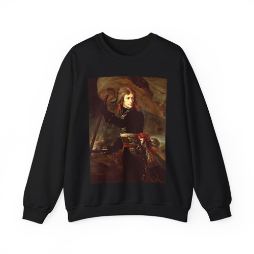 GROS, Antoine-Jean - Napoleon Bonaparte on the Bridge at Arcole (Artwork) Crewneck Sweatshirt