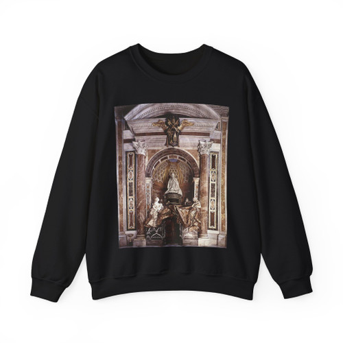 BERNINI, Gian Lorenzo - 1670 - Tomb of Pope Alexander (Chigi) VII2 (Artwork) Crewneck Sweatshirt