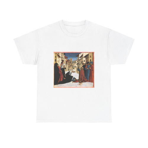 DOMENICO Veneziano - St Zenobius Performs a Miracle (predella 4) (Artwork) T-Shirt
