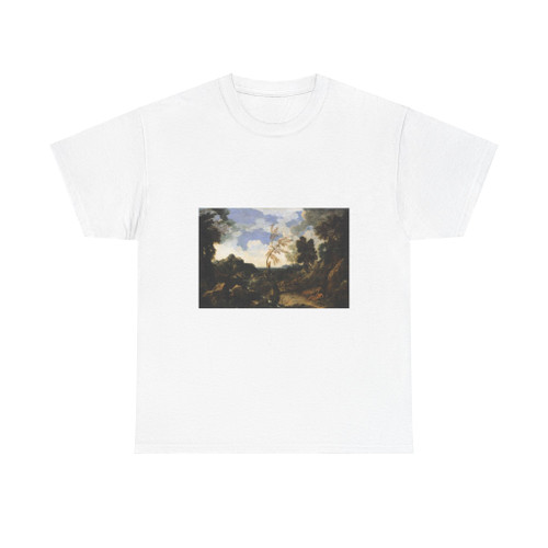 DUGHET, Gaspard - Landscape with St Jerome and the Lion (Artwork) T-Shirt