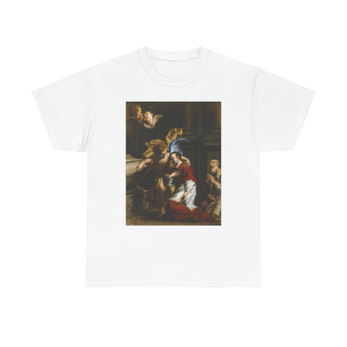 CACCIANIGA, Francesco - St Carlo Borromeo Tended by an Angel (Artwork) T-Shirt