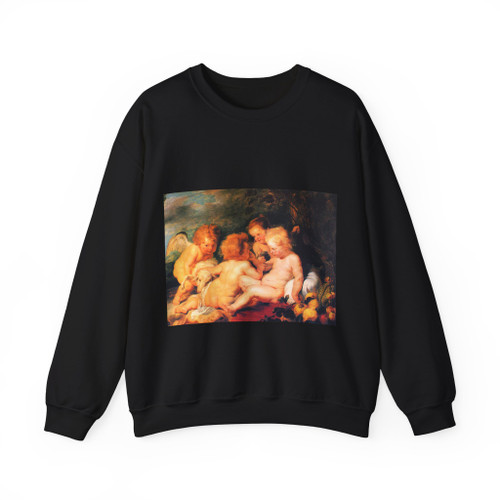 RUBENS, Peter Paul - Christ and St. John with Angels (Artwork) Crewneck Sweatshirt