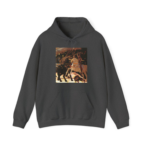UCCELLO, Paolo - Niccolo da Tolentino Leads the Florentine Troops (detail) (Artwork) Hoodie