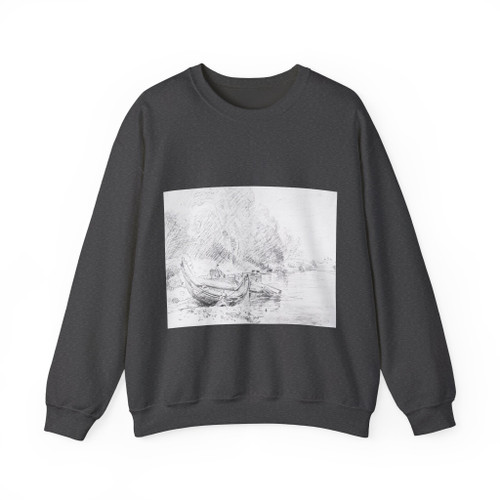 CONSTABLE, John - View on the River Severn at Worcester (Artwork) Crewneck Sweatshirt