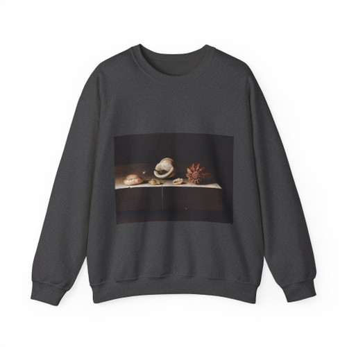 COORTE, Adriaen - Five Shells on a Slab of Stone (Artwork) Crewneck Sweatshirt