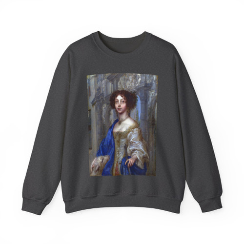 COQUES, Gonzales - Portrait of a Woman as Saint Agnes (Artwork) Crewneck Sweatshirt