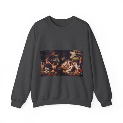 CORNELIS van Haarlem - The Wedding of Peleus and Thetis (Artwork) Crewneck Sweatshirt