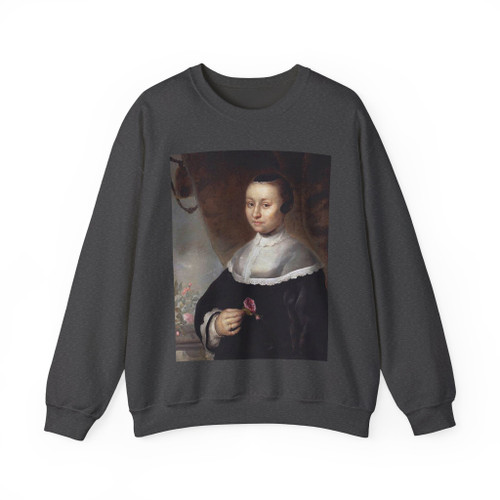 DELFF, Jacob Willemsz II - Young Woman with a Rose (Artwork) Crewneck Sweatshirt