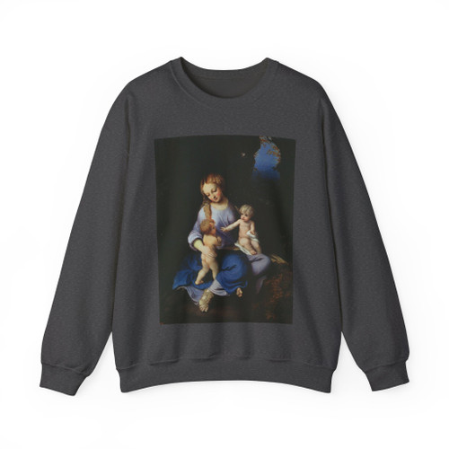 CORREGGIO - Madonna and Child with the Young Saint John (Artwork) Crewneck Sweatshirt