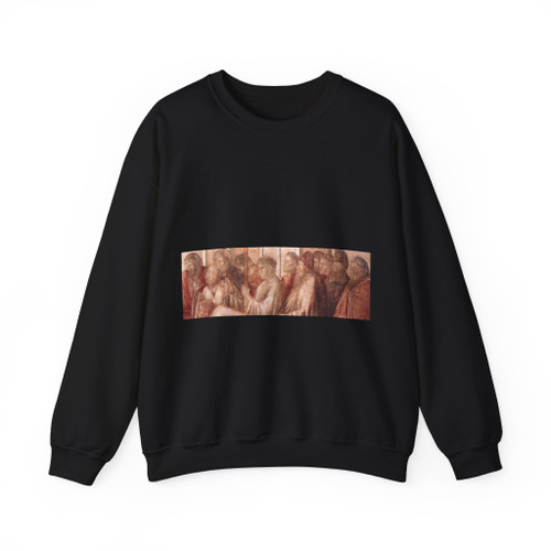 GIOTTO di Bondone - 2. Raising of Drusiana (detail)3 (Artwork) Crewneck Sweatshirt