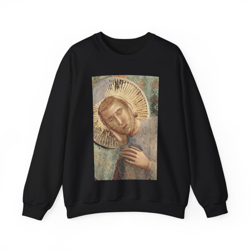 GIOTTO di Bondone - 3. Dream of the Palace (detail) (Artwork) Crewneck Sweatshirt