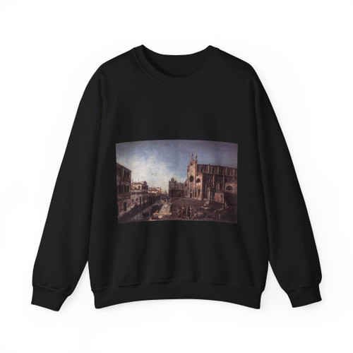 ALBOTTO, Francesco - View of Campo Santi Giovanni e Paolo (Artwork) Crewneck Sweatshirt