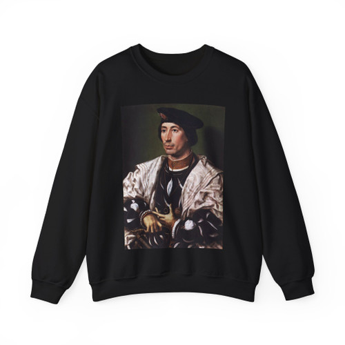 GOSSAERT, Jan (called Mabuse) - Portrait of Baudouin of Burgundy (Artwork) Crewneck Sweatshirt