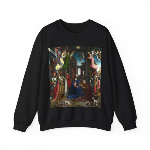 GOSSAERT, Jan (called Mabuse) - The Adoration of the Kings (Artwork) Crewneck Sweatshirt