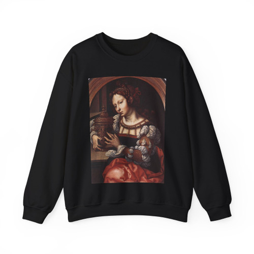 GOSSAERT, Jan (called Mabuse) - Lady Portrayed as Mary Magdalene (Artwork) Crewneck Sweatshirt